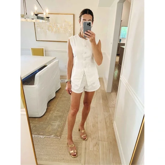 Women's Sleeveless Button-Front Waistcoat - Future Collective with Jenee Naylor - Picture 5 of 6